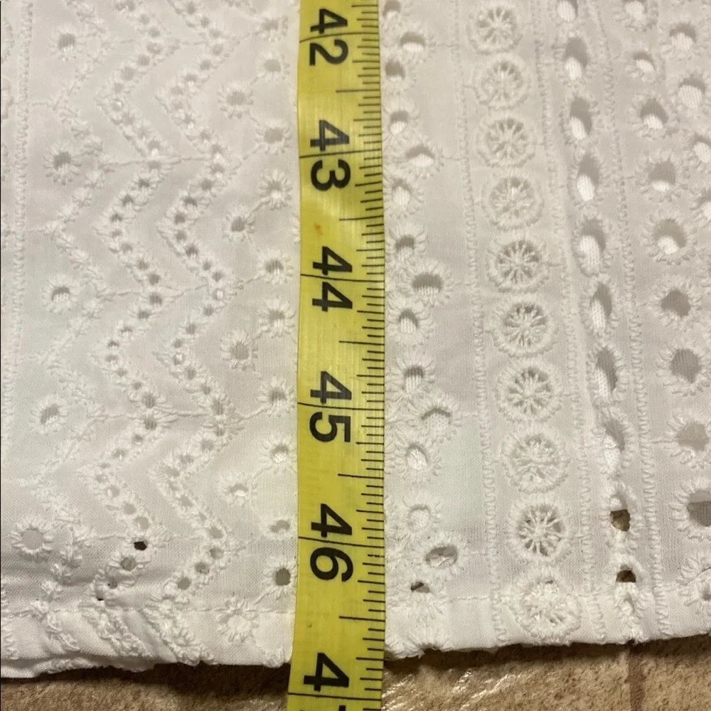 Lulu’s Chic White Eyelet Pattern Maxi Dress XL Summer Wedding Guest - Picture 11 of 14
